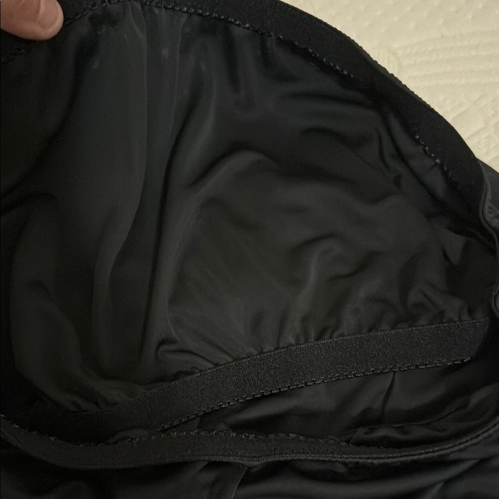 Black Strapless Slip with shelf bra - Picture 8 of 10